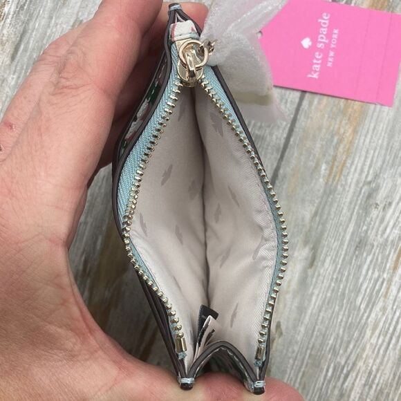 Kate Spade Laurel Way Floral Bitsy Card Holder Bag Purse Wallet - Picture 4 of 5